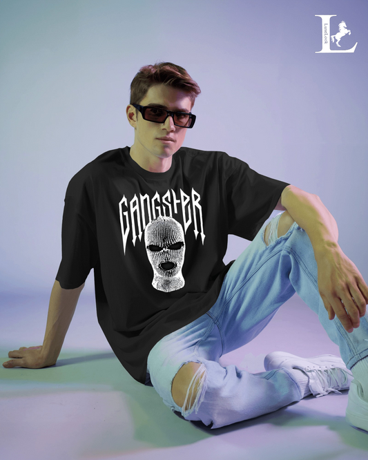 Mask Gangster Oversized T-Shirt – Bold Streetwear Redefined