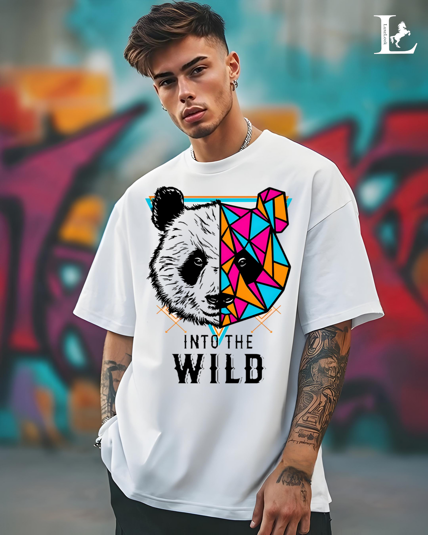 Panda Oversized T-Shirt – Vibrant, Cozy, and Street-Ready