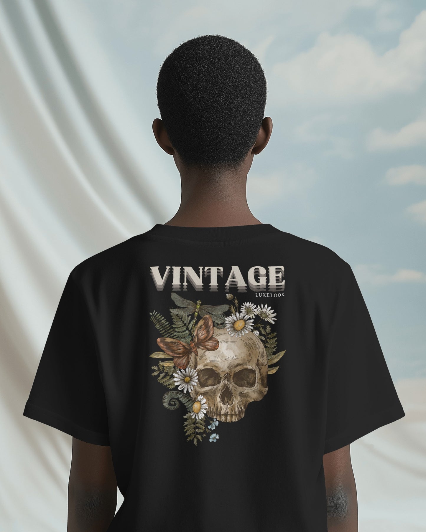 Unisex Vintage Oversized Classic T-Shirt – Black