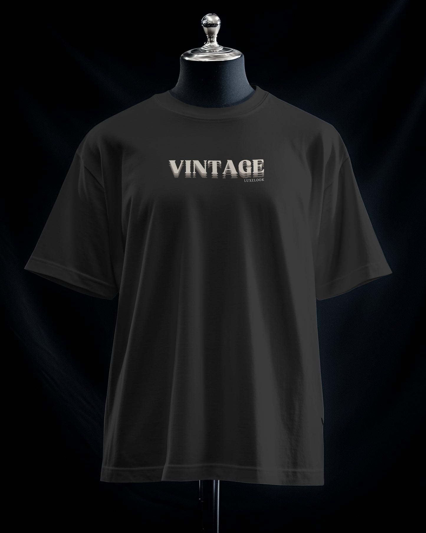 Unisex Vintage Oversized Classic T-Shirt – Black